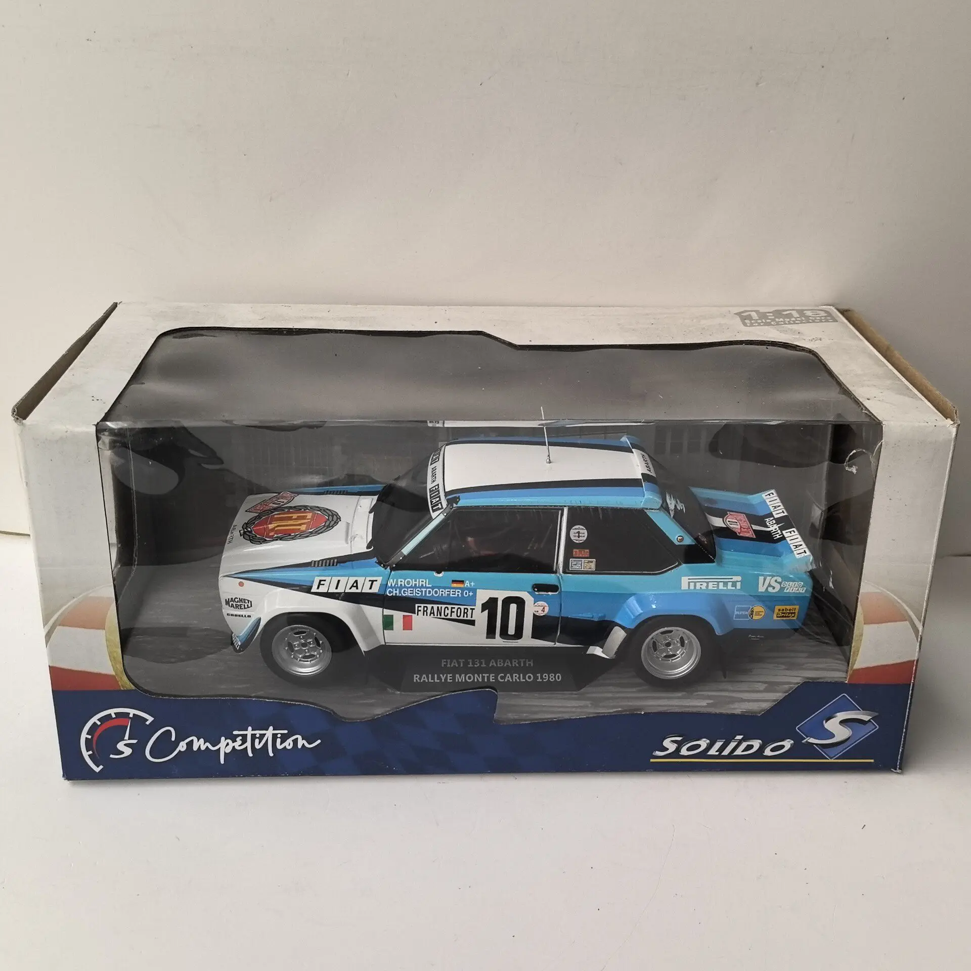 Lack of Rearview Mirror Diecast SOLIDO 1/18 Scale FIAT 131 ABARTH #10 1980 O5 Alloy Car Model
Lack of Rearview Mirror Diecast SOLIDO 1/18 Scale FIAT 131 ABARTH #10 1980 O5 Alloy Car Model