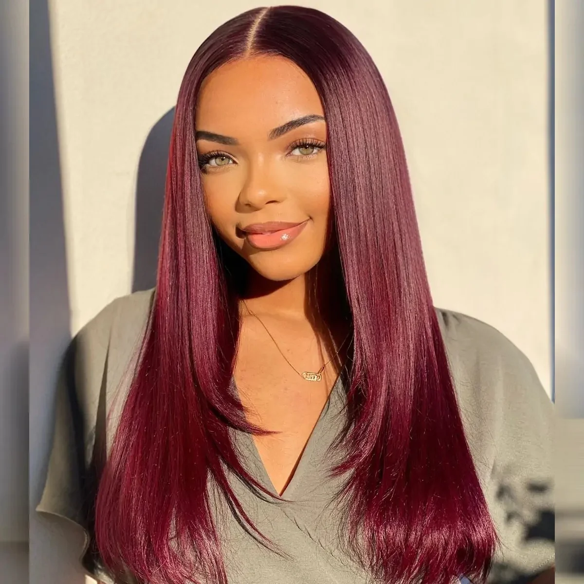 13x4 Transparent Lace Front Wigs Human Hair Burgundy Straight 220% Density Red Color Pre Plucked Lace Frontal Wig For Women 99J
13x4 Transparent Lace Front Wigs Human Hair Burgundy Straight 220% Density Red Color Pre Plucked Lace Frontal Wig For Women 99J