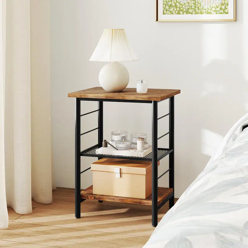 3-Tier End Table Space-Saving Nightstand Industrial Bedside Table for Living Room Bedroom-Rustic Brown
3-Tier End Table Space-Saving Nightstand Industrial Bedside Table for Living Room Bedroom-Rustic Brown