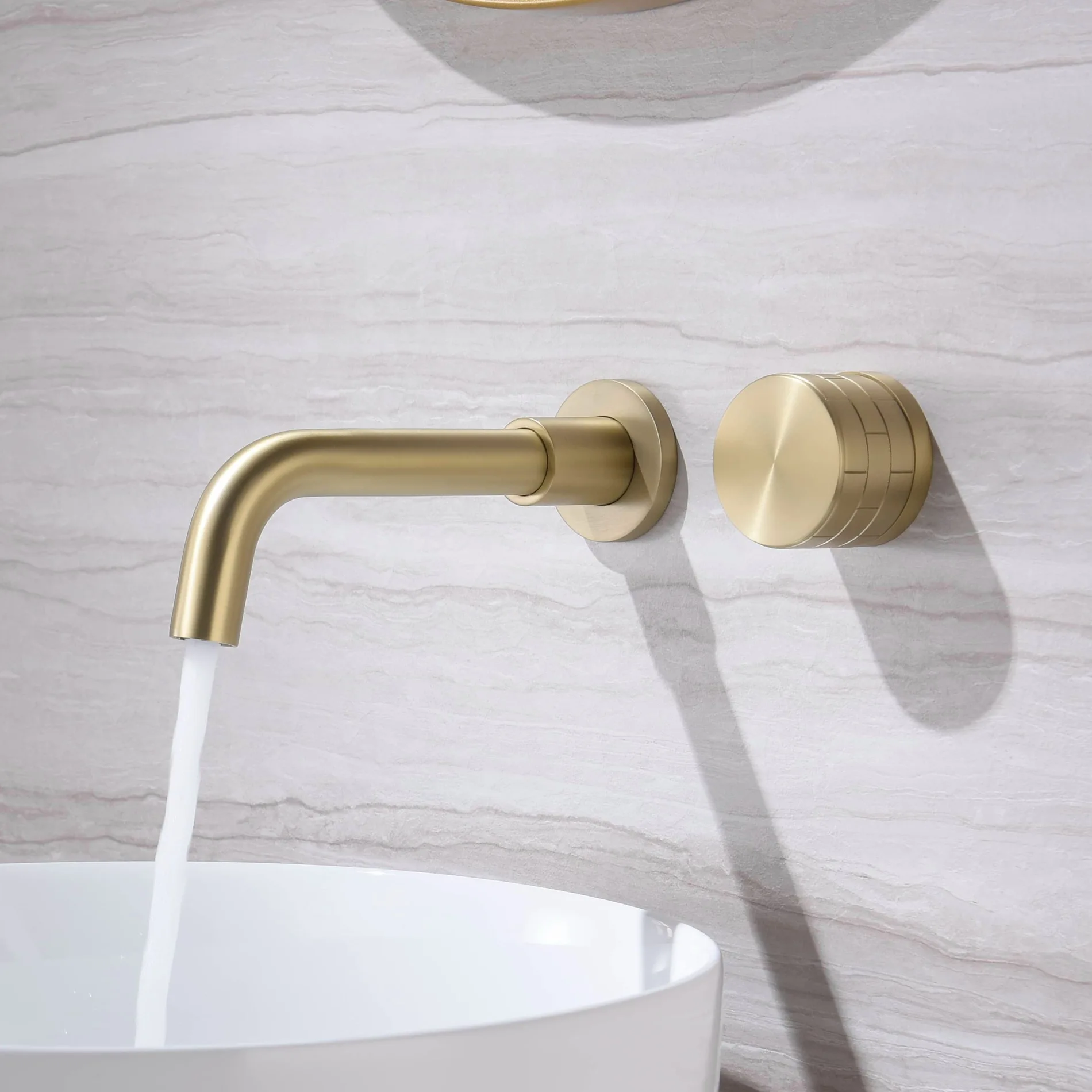 Minimalist brass brushed gold rose gold wall mounted basin faucet modern embedded 2-hole hot and cold water bathroom mixer
Minimalist brass brushed gold rose gold wall mounted basin faucet modern embedded 2-hole hot and cold water bathroom mixer