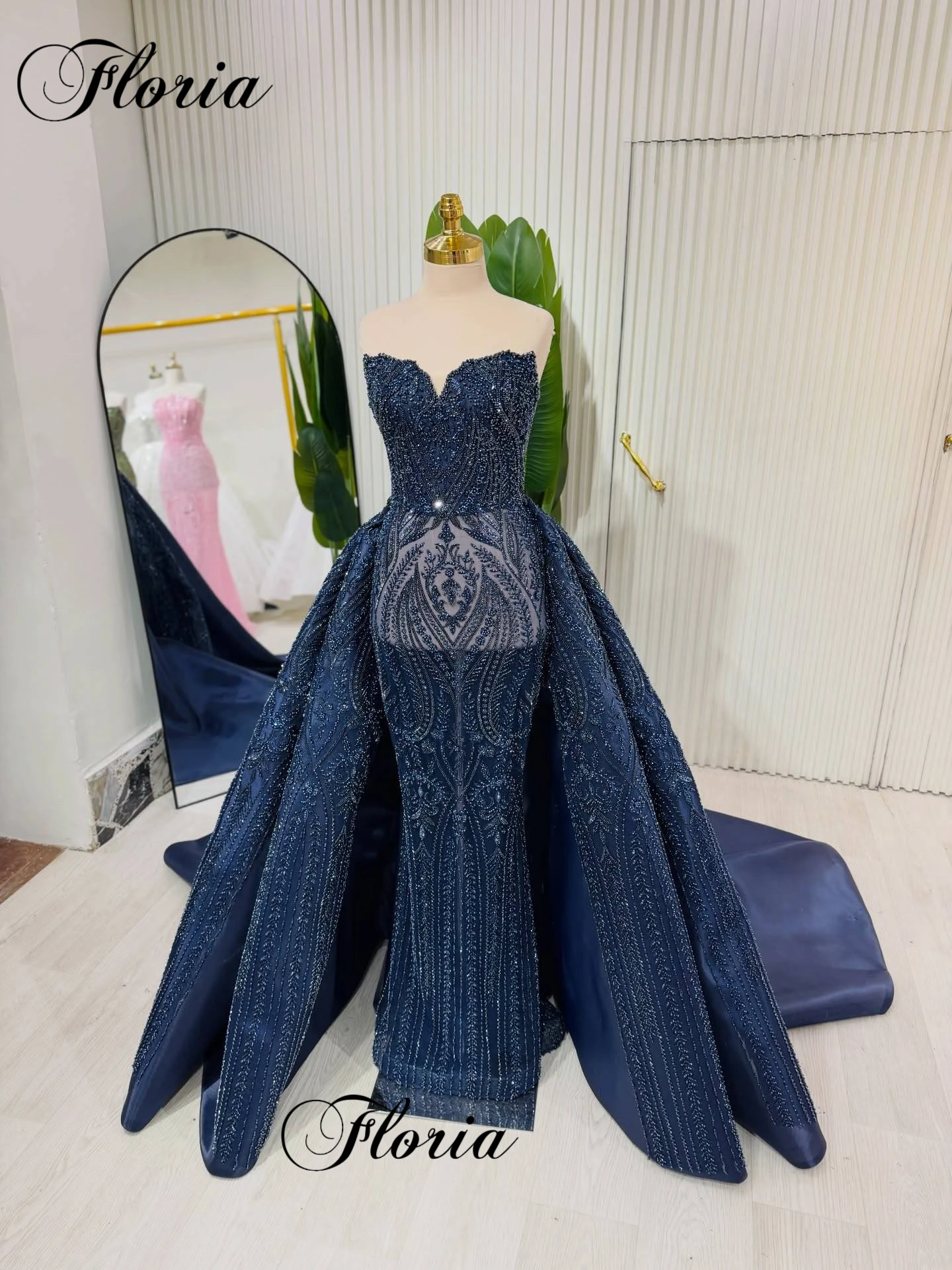 Two Pieces Navy Blue Evening Dresses Mermaid Sweetheart Vintage Formal Occasion Dresses For Women Robes De Soirée Customized
Two Pieces Navy Blue Evening Dresses Mermaid Sweetheart Vintage Formal Occasion Dresses For Women Robes De Soirée Customized