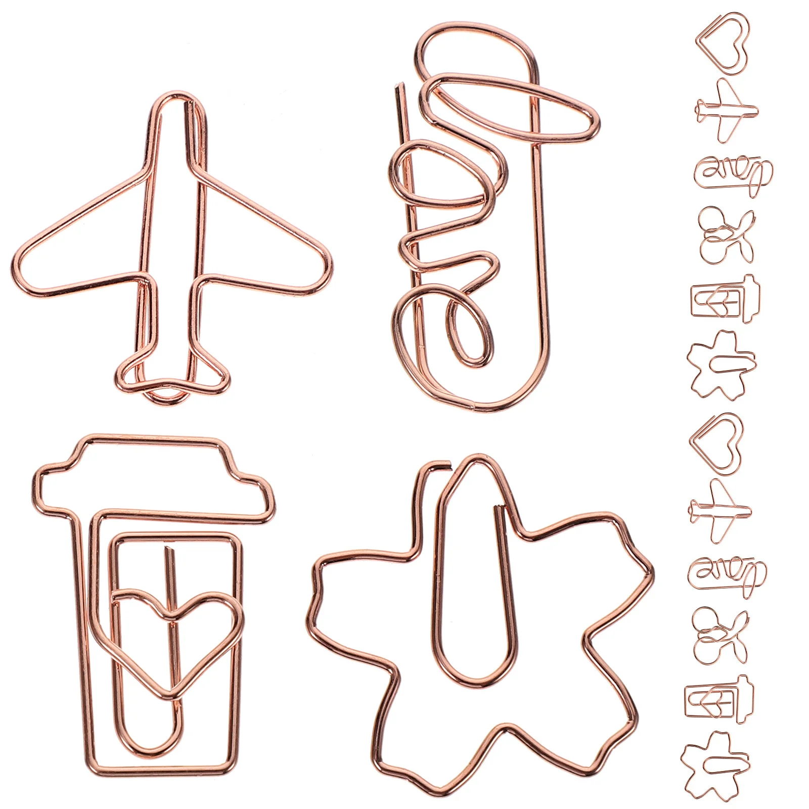 30Pcs Metal Bookmarks Novelty File Clips Small Creative Shaped Paper Clips for Home School Office Use Paperclips
30Pcs Metal Bookmarks Novelty File Clips Small Creative Shaped Paper Clips for Home School Office Use Paperclips