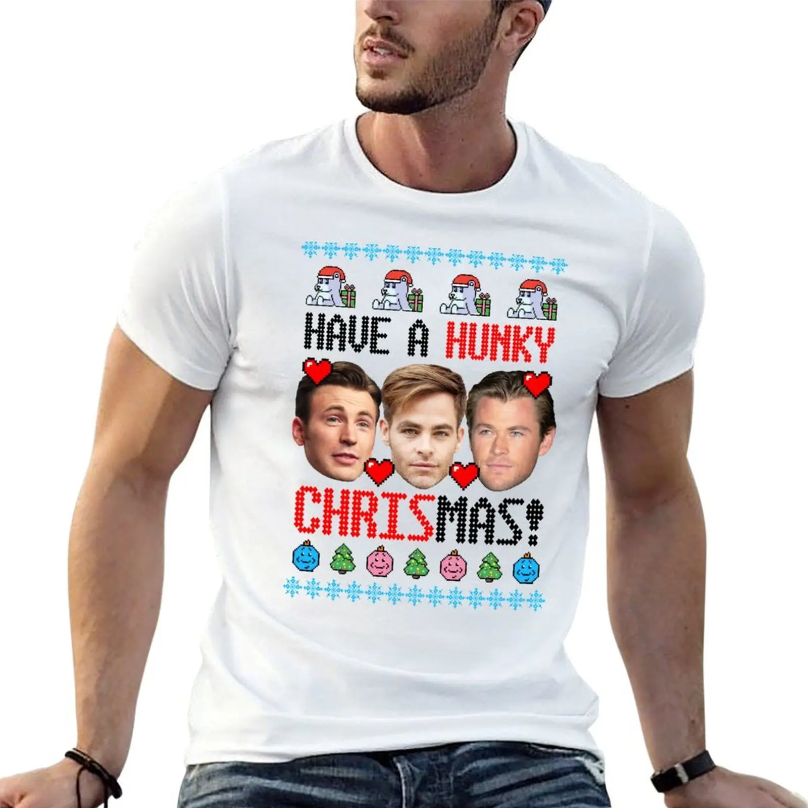 Have a Holly, Hunky Christmas! Oops--CHRISmas. T-Shirt t shirts for man pack cotton t shirt man luxury T-Shirt
Have a Holly, Hunky Christmas! Oops--CHRISmas. T-Shirt t shirts for man pack cotton t shirt man luxury T-Shirt