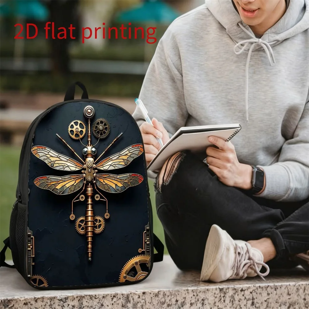 A Steampunk Dragonfly Backpack, Gear Design - Lightweight, High Capacity School Bag for Travel, Commuting, University
A Steampunk Dragonfly Backpack, Gear Design - Lightweight, High Capacity School Bag for Travel, Commuting, University