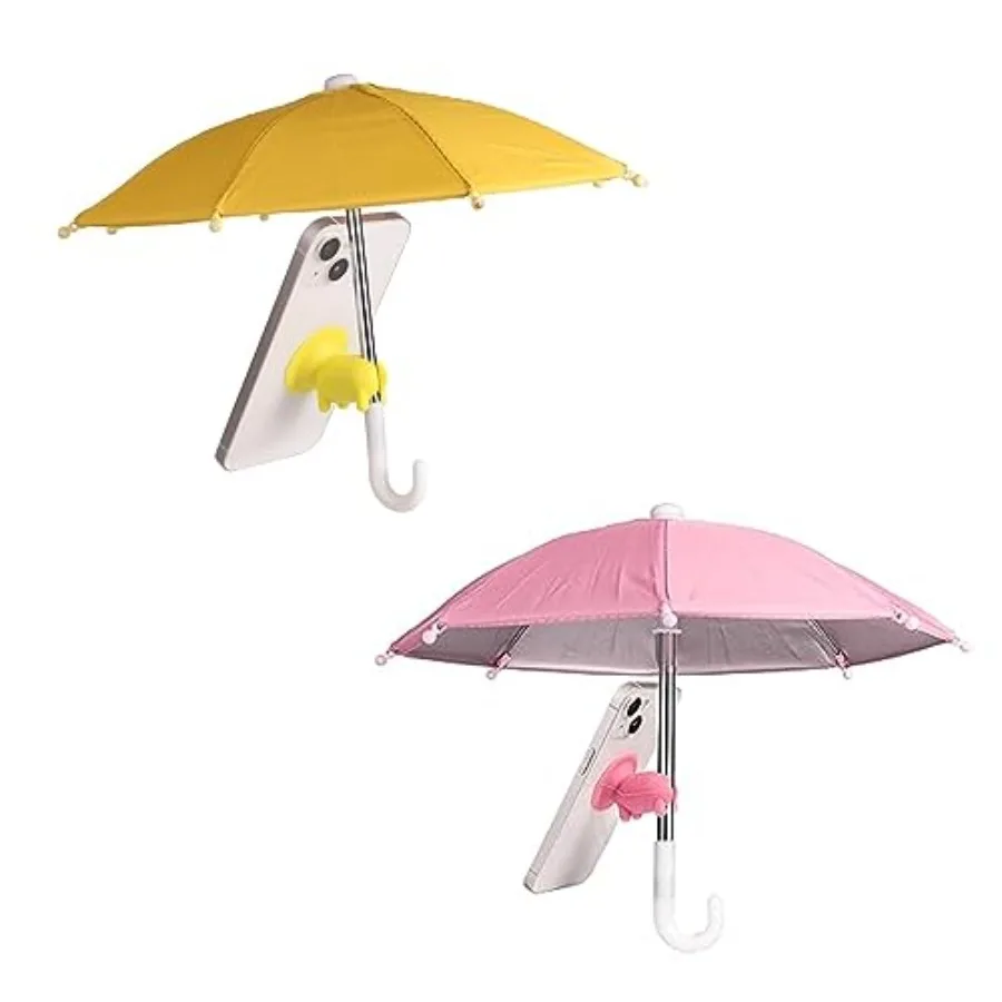 2pcs Cell Phone Umbrella for Sun Shade, Universal Adjustable Cute Phone Shade Umbrella with Piggy Style Suction Cup, Outdoor An
2pcs Cell Phone Umbrella for Sun Shade, Universal Adjustable Cute Phone Shade Umbrella with Piggy Style Suction Cup, Outdoor An