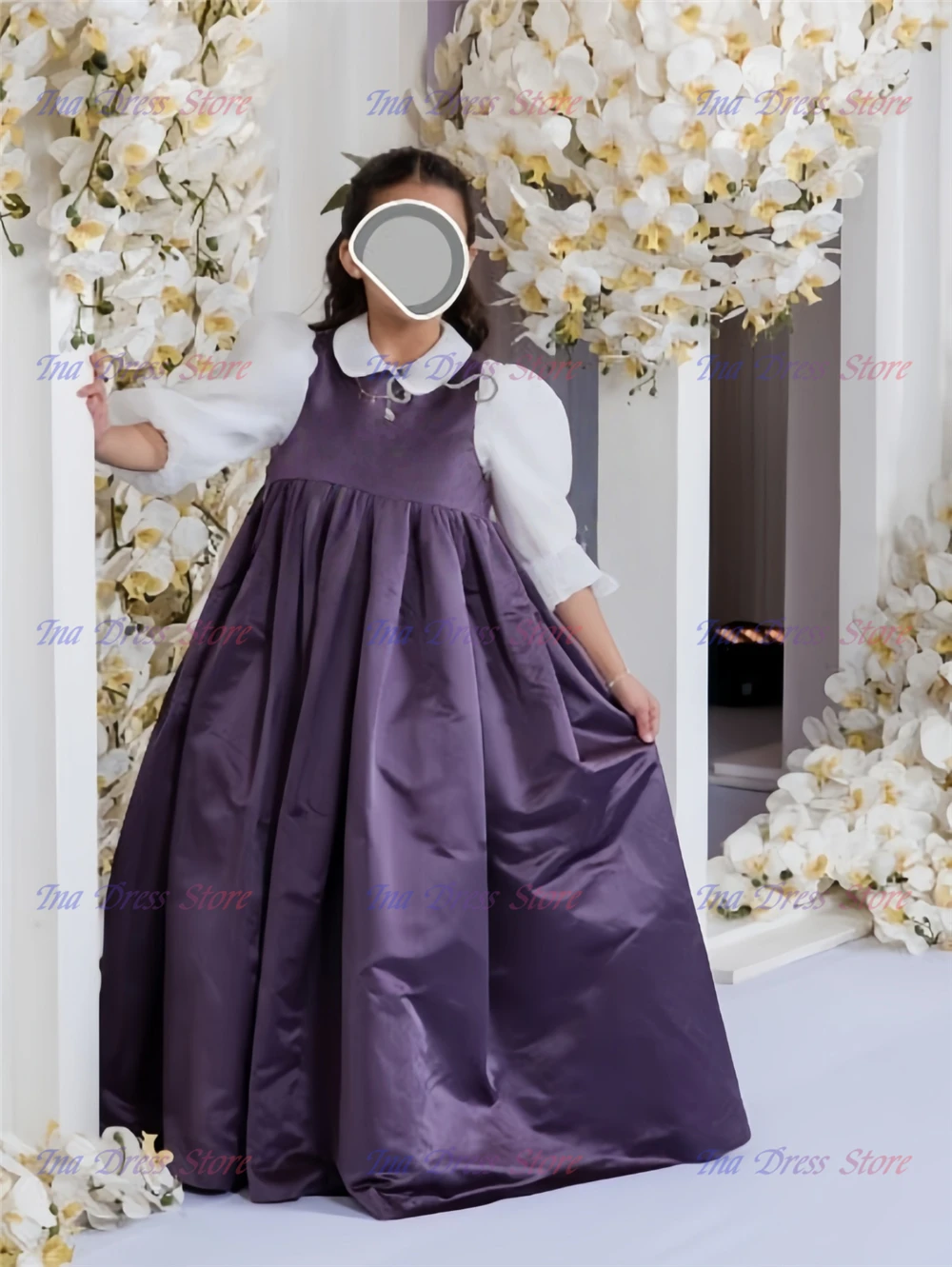 Elegant Idyllic Dark Satin First Communion Gowns Flower Girl Dress Fluffy Little Princess Wedding Kids Girls Birthday Party Gown
Elegant Idyllic Dark Satin First Communion Gowns Flower Girl Dress Fluffy Little Princess Wedding Kids Girls Birthday Party Gown