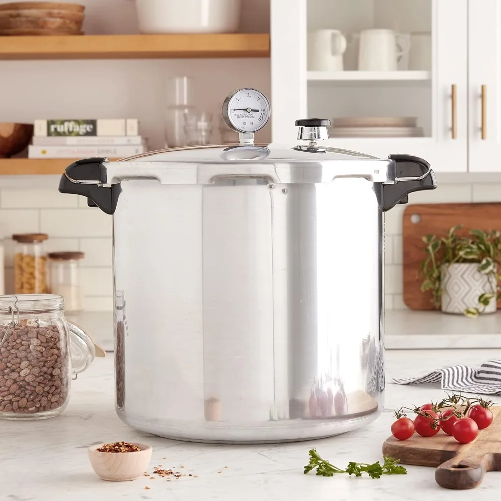 Pressure cooker, 23 quart induction compatible pressure cooker, silver, aluminum cookware, pressure cooker
Pressure cooker, 23 quart induction compatible pressure cooker, silver, aluminum cookware, pressure cooker