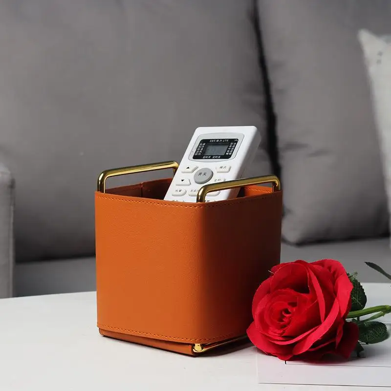 Remote Controlled Leather Pen Holder Electroplated Iron Art Desktop Makeup Brush Living Room Storage Box Simple Style Jewelry...
Remote Controlled Leather Pen Holder Electroplated Iron Art Desktop Makeup Brush Living Room Storage Box Simple Style Jewelry...