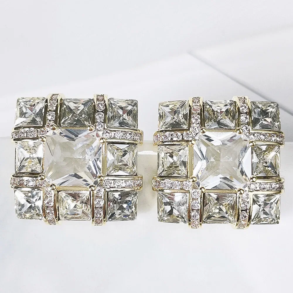 Kellybola Fashion Gorgeous Square Crystal Earrings For Women Wedding Party Shiny Full CZ Earrings Fashion Jewelry High Quality
Kellybola Fashion Gorgeous Square Crystal Earrings For Women Wedding Party Shiny Full CZ Earrings Fashion Jewelry High Quality