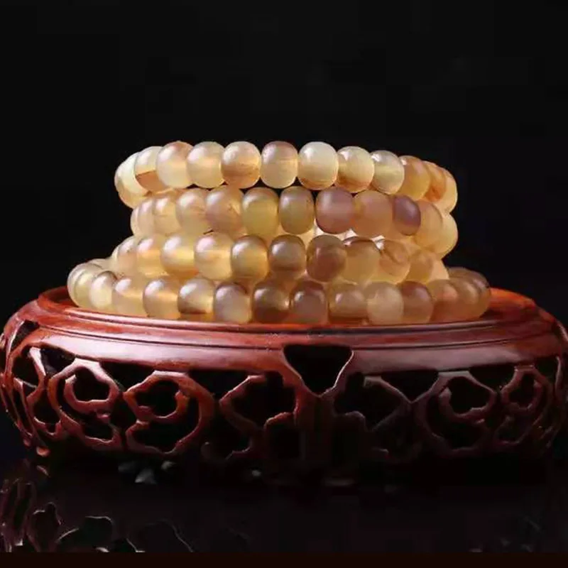 Natural Cavel round Beads Bracelet108Buddha Beads Bracelet White Flower Cornu Caprae Hircus Men and Women's Prayer Beads Bracele
Natural Cavel round Beads Bracelet108Buddha Beads Bracelet White Flower Cornu Caprae Hircus Men and Women's Prayer Beads Bracele
