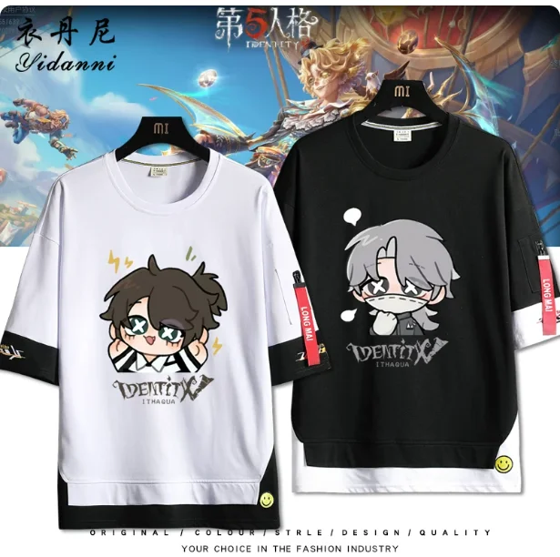 Anime Identity Ⅴ Mike Morton Short Sleeve T-shirt Summer Cosplay Costume Casual Student Loose Tops New YDN
Anime Identity Ⅴ Mike Morton Short Sleeve T-shirt Summer Cosplay Costume Casual Student Loose Tops New YDN
