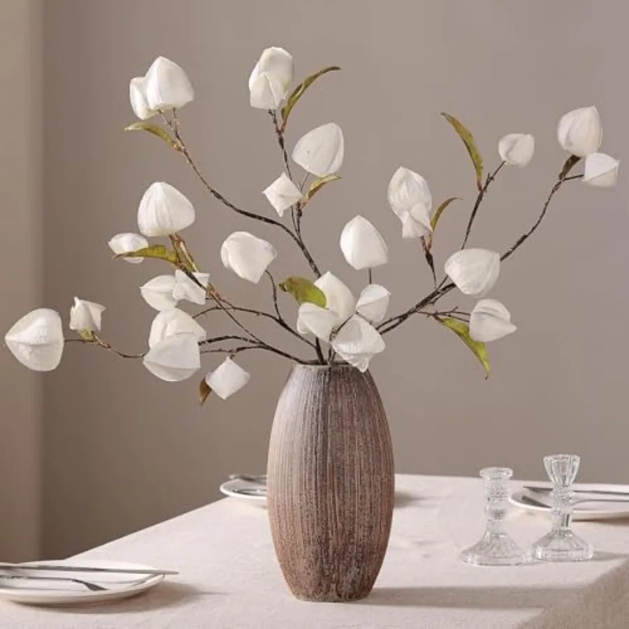 PCS Artificial Physalis Branch for Vase - 29" Faux Cape Gooseberry Stem, Realistic Fake Branches for Kitchen, Home, Farmhouse,
PCS Artificial Physalis Branch for Vase - 29" Faux Cape Gooseberry Stem, Realistic Fake Branches for Kitchen, Home, Farmhouse,