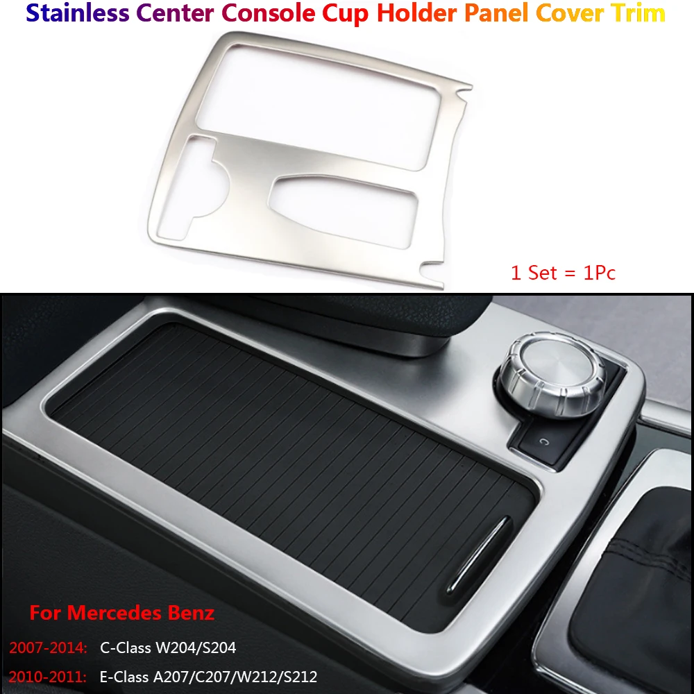 Stainless Steel Car Center Console Cup Holder Pannel Frame Cover Trim For Mercedes Benz C W204 W212 Auto Para Interior Stickers
Stainless Steel Car Center Console Cup Holder Pannel Frame Cover Trim For Mercedes Benz C W204 W212 Auto Para Interior Stickers