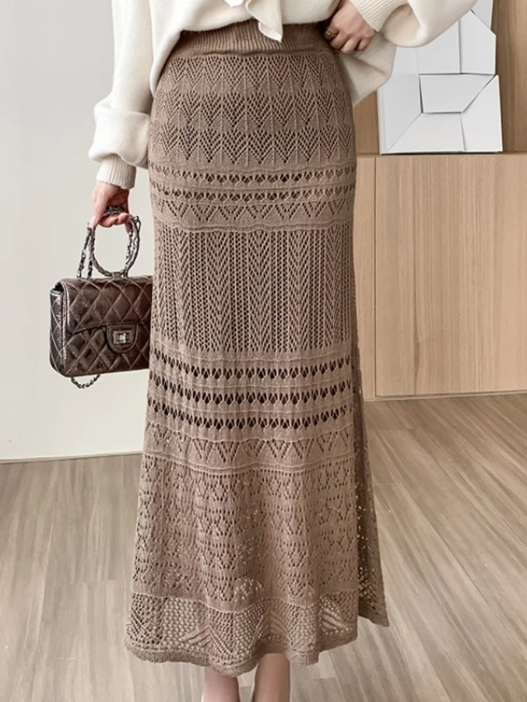 SMTHMA New Fashion Hollow Out Mid Skirt New Autumn/Winter Long Skirt 2024 Korea Slimming Temperament One Step Skirt
SMTHMA New Fashion Hollow Out Mid Skirt New Autumn/Winter Long Skirt 2024 Korea Slimming Temperament One Step Skirt