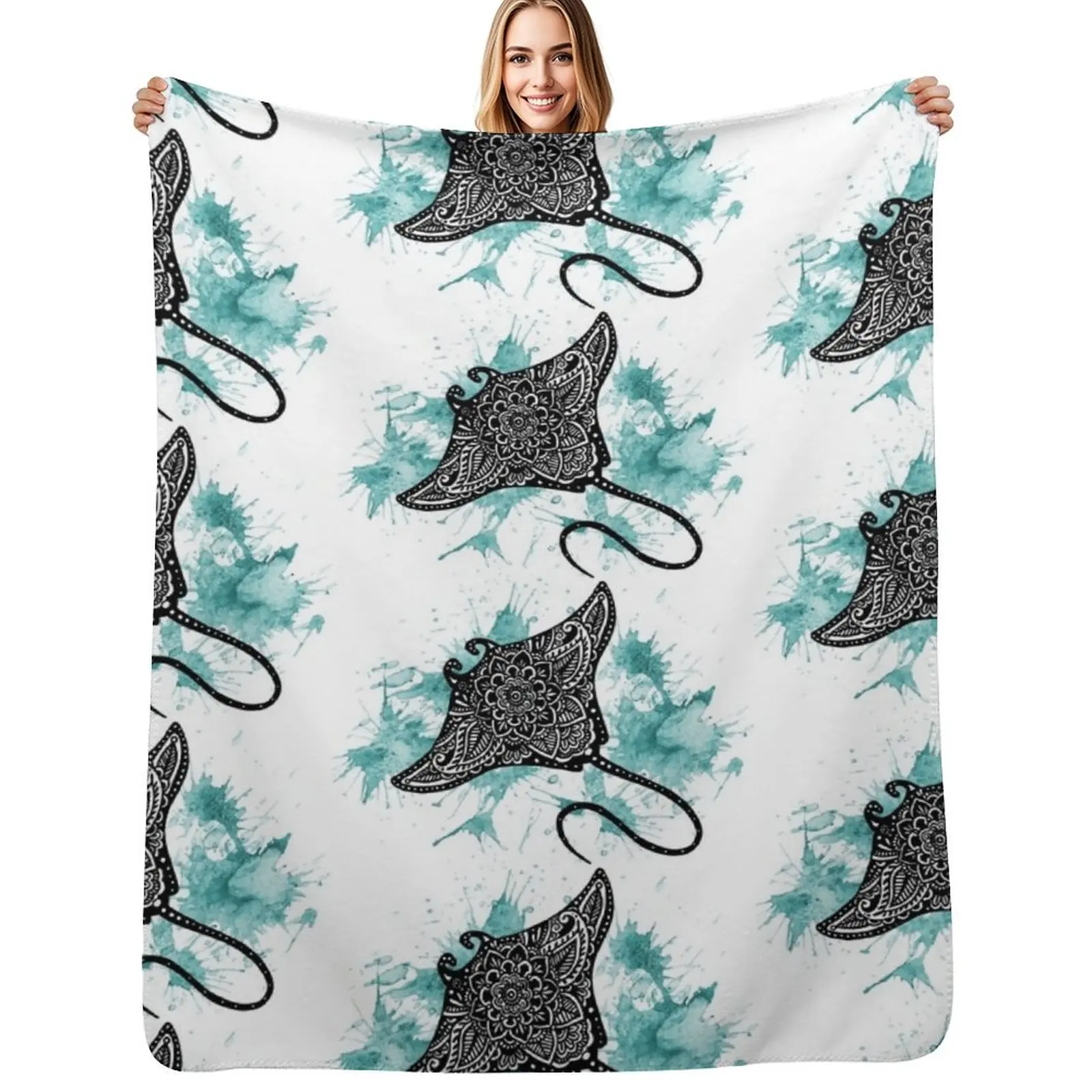 Stingray Splash Throw Blanket Breathable Lightweight Blanket for Adults Kids
Stingray Splash Throw Blanket Breathable Lightweight Blanket for Adults Kids