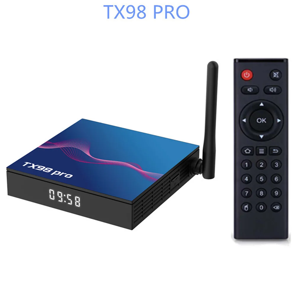 ТВ-приставка TX98 Pro 12,0 HD, двухчастотный ТВ-плеер WIFI6 + BT5 с высокоскоростным ЦП, умный медиаплеер, ТВ-приставка для дома
ТВ-приставка TX98 Pro 12,0 HD, двухчастотный ТВ-плеер WIFI6 + BT5 с высокоскоростным ЦП, умный медиаплеер, ТВ-приставка для дома