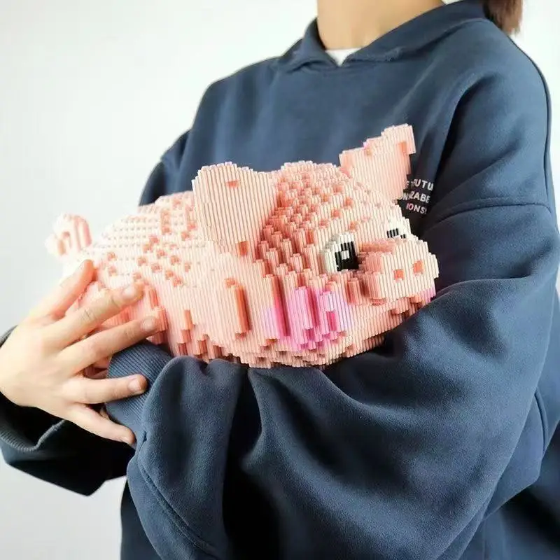 3D Pet Pink Pig Micro Diamond Building Block Small Particle Animal Assembly Model Ornaments DIY Educational Kids Birthday Gift
3D Pet Pink Pig Micro Diamond Building Block Small Particle Animal Assembly Model Ornaments DIY Educational Kids Birthday Gift