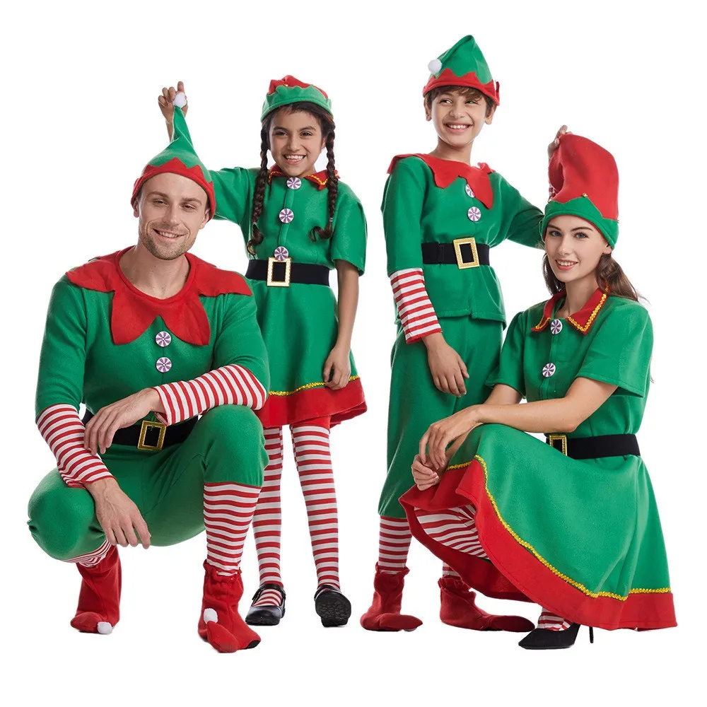 2024 Christmas Kids Adult Green Elves Costume Set Tops Pants Hat Belt 4-piece Set Children Clothes Baby Boy Girl Birthday Outfit
2024 Christmas Kids Adult Green Elves Costume Set Tops Pants Hat Belt 4-piece Set Children Clothes Baby Boy Girl Birthday Outfit