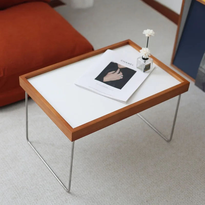 Nordic ins sofa side few medieval Bauhaus stainless steel bed minimalist small table bay window low table small coffee table 
Nordic ins sofa side few medieval Bauhaus stainless steel bed minimalist small table bay window low table small coffee table