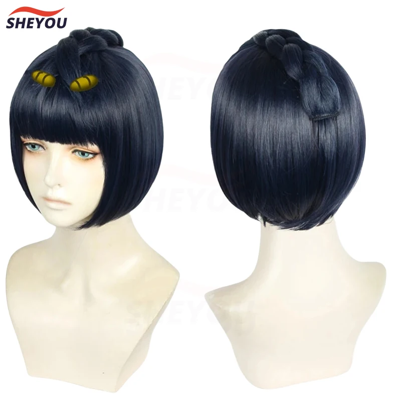 JoJo's Bizarre Adventure Bruno Bucciarati Short Blue Mixed Heat Resistant Hair Perucas Cosplay Costume Wig + Free Wig Cap
JoJo's Bizarre Adventure Bruno Bucciarati Short Blue Mixed Heat Resistant Hair Perucas Cosplay Costume Wig + Free Wig Cap