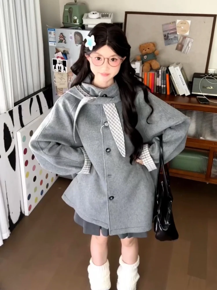 ay Thiened Mid-Length Woolen Coat for Women Winter Commute Sle Long Sve Hooded Single Button Pure Color 2025 New Arr...
ay Thiened Mid-Length Woolen Coat for Women Winter Commute Sle Long Sve Hooded Single Button Pure Color 2025 New Arr...