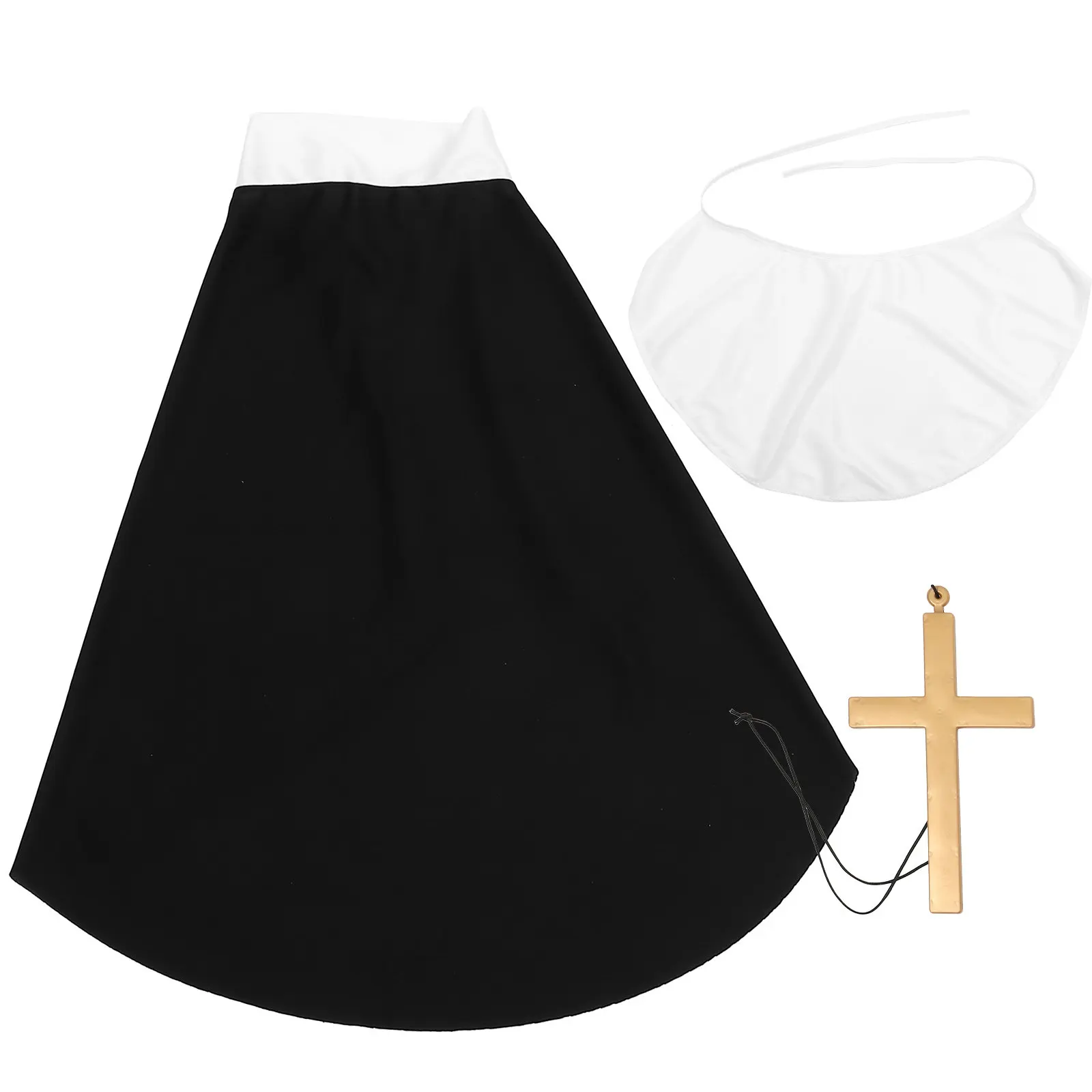 Набор: головной убор-тюрбан и нагрудное украшение с большим крестом для священника, монахини, монаха, для Хэллоуина, косплея, декораций
Набор: головной убор-тюрбан и нагрудное украшение с большим крестом для священника, монахини, монаха, для Хэллоуина, косплея, декораций