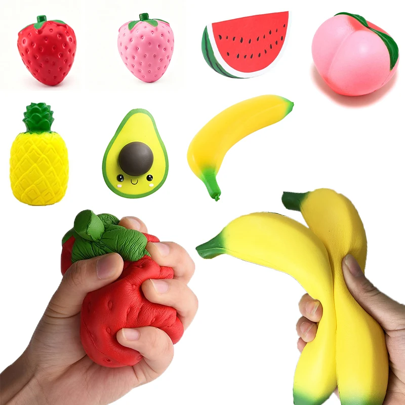 Soft Anti-stress Fruit Peaches Banana Avocado Slow Rising Jumbo Cream Scented Super Slow Rising Stress Relief Toys Party
Soft Anti-stress Fruit Peaches Banana Avocado Slow Rising Jumbo Cream Scented Super Slow Rising Stress Relief Toys Party