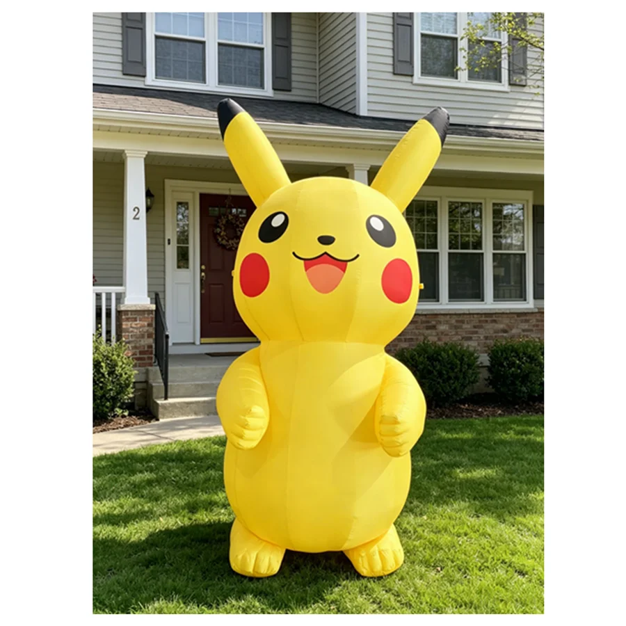 Giant Standing Pikachu Inflatable Cartoon Mascot Model for Mall Decor, Shop Opening and Outdoor Event Ornament
Giant Standing Pikachu Inflatable Cartoon Mascot Model for Mall Decor, Shop Opening and Outdoor Event Ornament