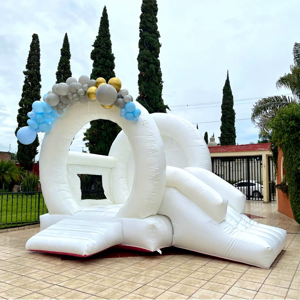 Castillo Inflable Blanco Bouncing Castle Inflatable Indoor Commercial White Inflatable Bounce House with Slide
Castillo Inflable Blanco Bouncing Castle Inflatable Indoor Commercial White Inflatable Bounce House with Slide