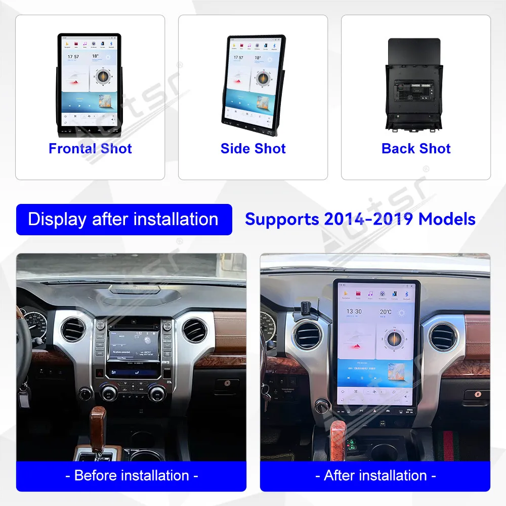 16.8 Inch Multimedia Display Touch Screen For Toyota Tundra 2014-2019 Car Radio GPS Navigation Wireless Carplay Head Unit DSP 4G
16.8 Inch Multimedia Display Touch Screen For Toyota Tundra 2014-2019 Car Radio GPS Navigation Wireless Carplay Head Unit DSP 4G