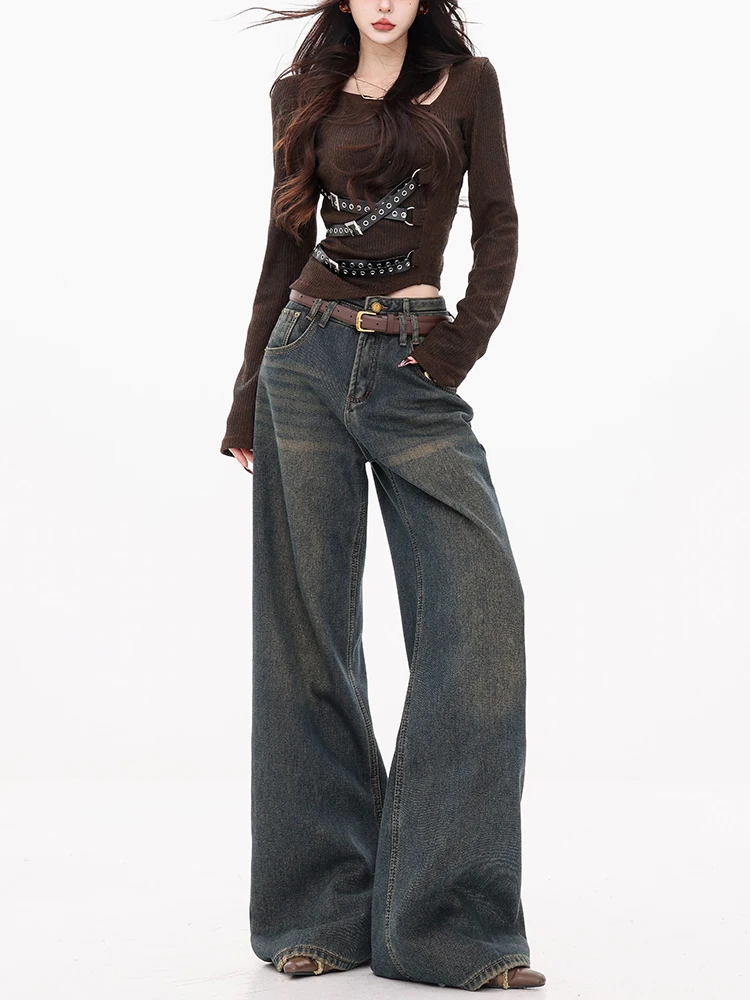 Оригинальные американские широкие джинсы ABWEAR Thiened Fce на подкладке, женские осенне-зимние свободные джинсовые брюки с высокой талией
Оригинальные американские широкие джинсы ABWEAR Thiened Fce на подкладке, женские осенне-зимние свободные джинсовые брюки с высокой талией