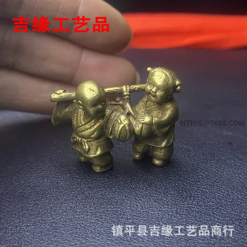 Child Offering Longevity Ornament Brass Doll Small Ornament Boy Girl Keychain Pendant Solid Miniature Character Ornament
Child Offering Longevity Ornament Brass Doll Small Ornament Boy Girl Keychain Pendant Solid Miniature Character Ornament