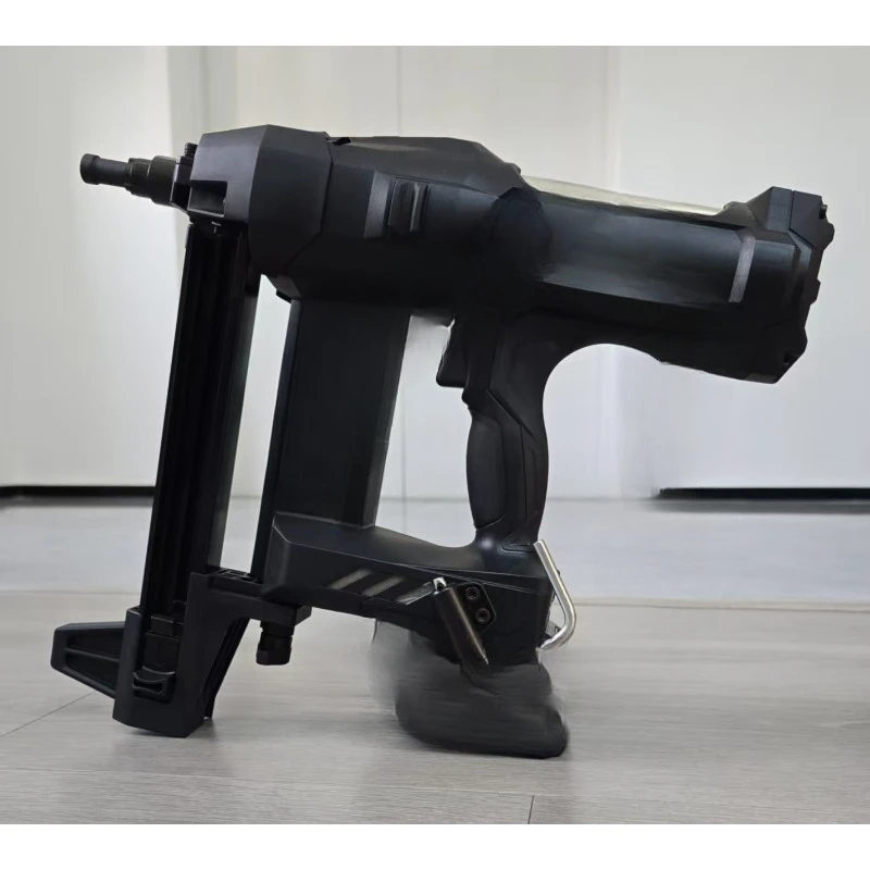 Black lithium battery steel nail gun shooting nail gun air gas gun
Black lithium battery steel nail gun shooting nail gun air gas gun