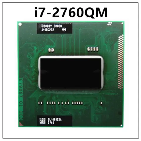 Core I7-2760QM SR02W i7 2760QM CPU laptop processor Socket G2 rPGA988B support HM65 HM75 HM76 HM77 chipset