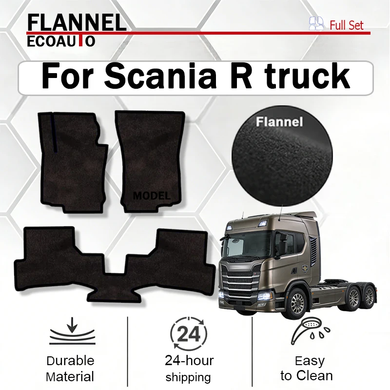 ECOAUTO Velour mats front for Scania R truck (2018-) -Black
ECOAUTO Velour mats front for Scania R truck (2018-) -Black