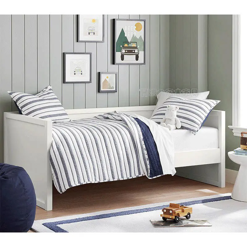 All solid wood children's splicing bed widened with bed box pulling telescopic storage single sofa bed
All solid wood children's splicing bed widened with bed box pulling telescopic storage single sofa bed
