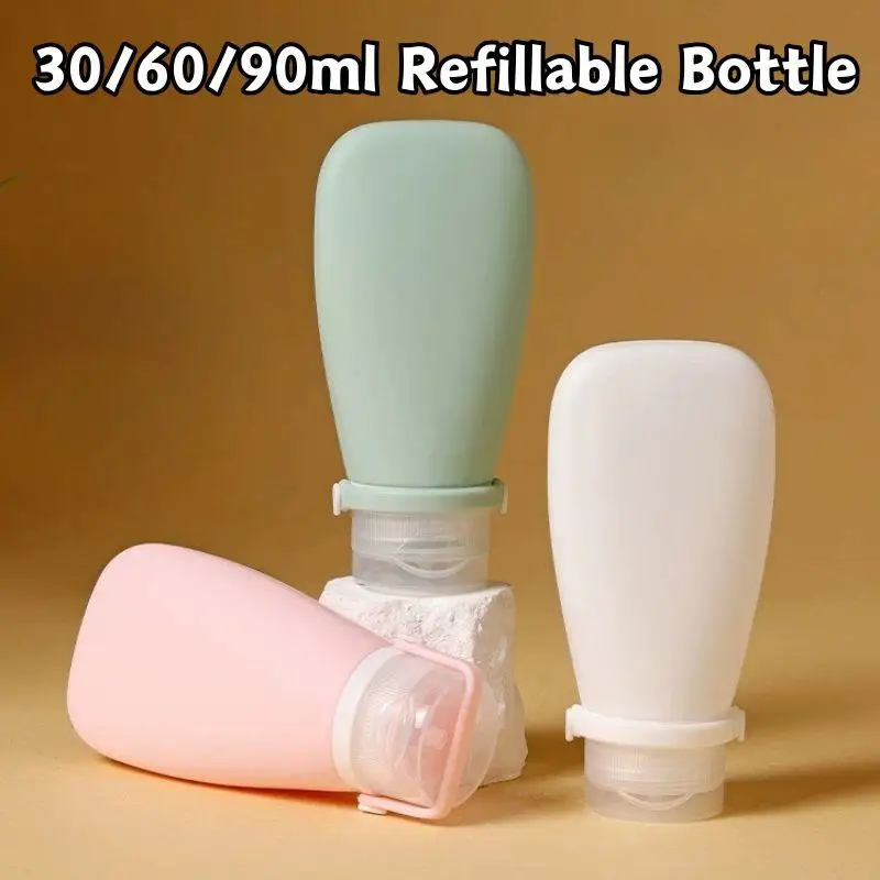 Portable Silicone Travel Bottle 30/60/90ml Cosmetic Storage Refillable Lotion Bottle Shampoo Container Squeeze Tube Empty Bottle
Portable Silicone Travel Bottle 30/60/90ml Cosmetic Storage Refillable Lotion Bottle Shampoo Container Squeeze Tube Empty Bottle