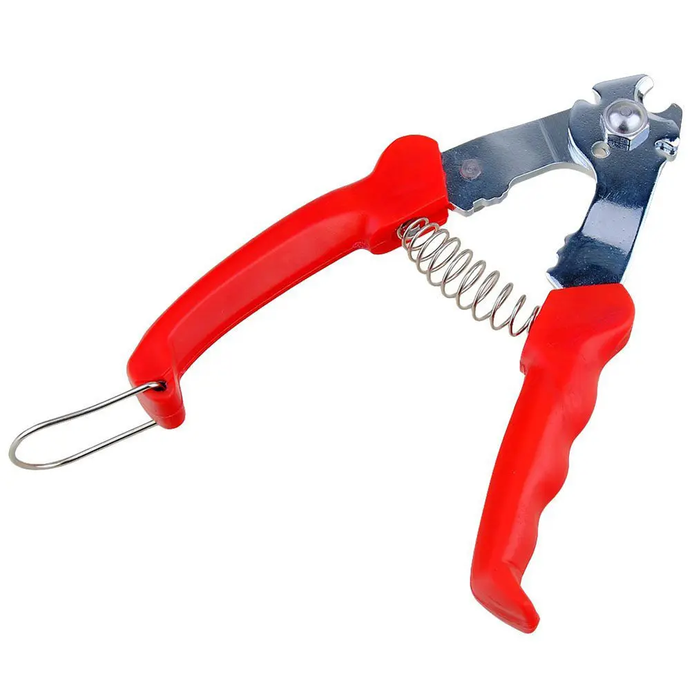 Cutting Pliers Red Stainless Steel Non-Slip Handle Spring Loaded Wire Cutter for Brake Gear Cables Spoke Housing Repair Tool
Cutting Pliers Red Stainless Steel Non-Slip Handle Spring Loaded Wire Cutter for Brake Gear Cables Spoke Housing Repair Tool