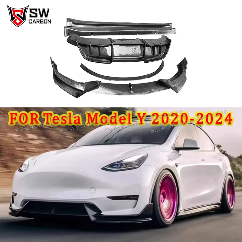 AD Style Carbon Fiber Body Kit for Tesla Model Y 2020+Front Bumper Lip Rear Diffuser Spoiler Side Skirt Car Accessories Body Kit
AD Style Carbon Fiber Body Kit for Tesla Model Y 2020+Front Bumper Lip Rear Diffuser Spoiler Side Skirt Car Accessories Body Kit