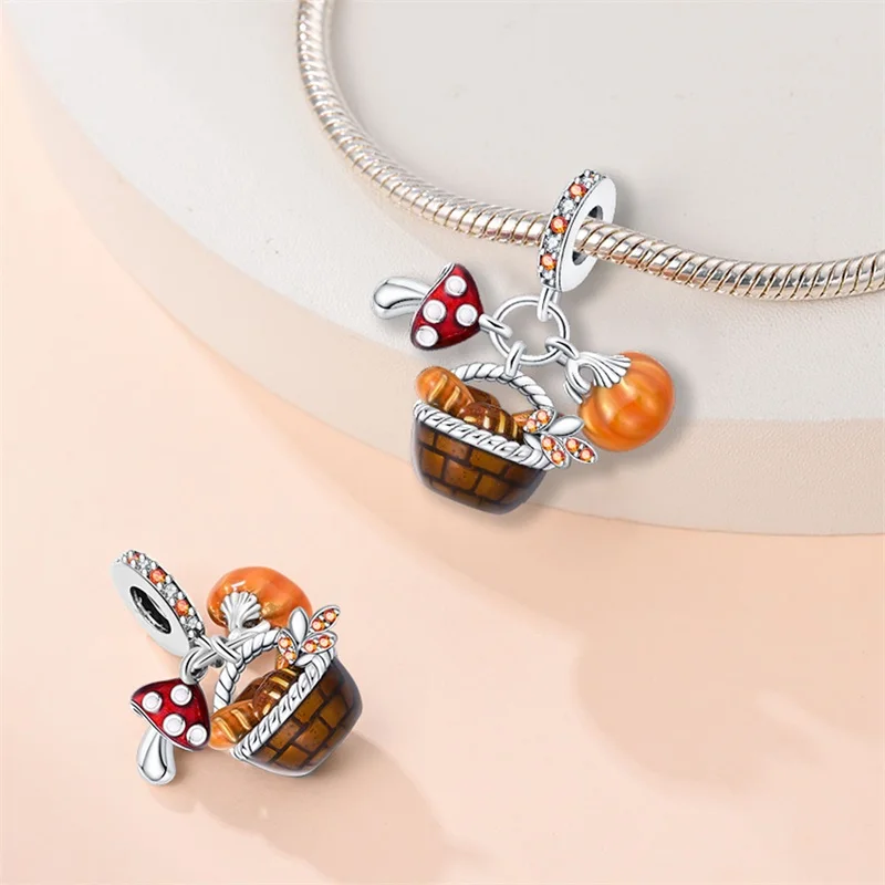 Fit DIY 925 Original Bracelets Harvest Season 925 Silver Zircon Charms Pendant DIY Exquisite Birthday Party Jewelry Gifts
Fit DIY 925 Original Bracelets Harvest Season 925 Silver Zircon Charms Pendant DIY Exquisite Birthday Party Jewelry Gifts