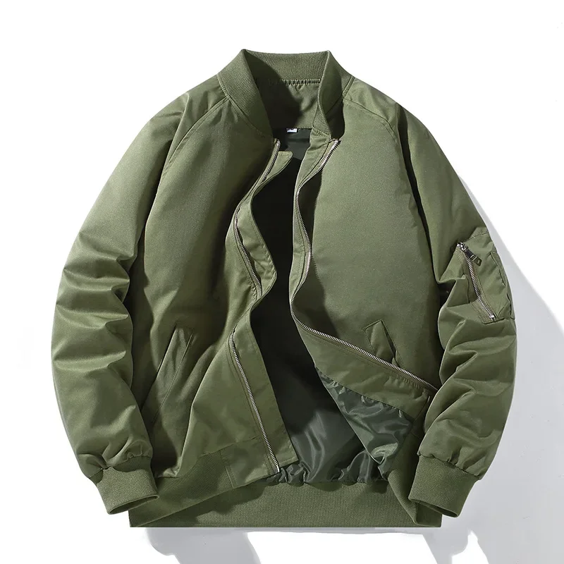Men's Spring And Autumn Bomber Jacket Jacket New Autumn Men's Casual Solid Color All-match Jacket
Men's Spring And Autumn Bomber Jacket Jacket New Autumn Men's Casual Solid Color All-match Jacket