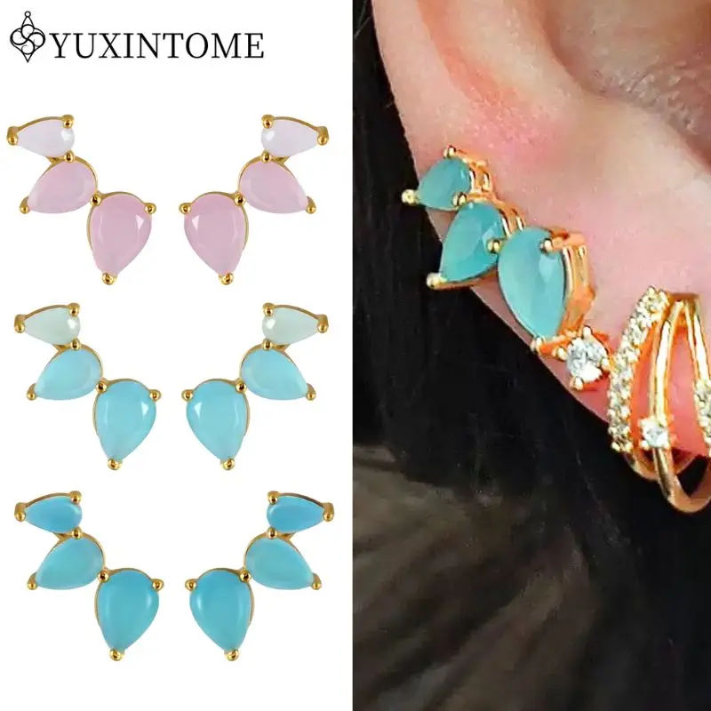 925 Silver Needle Gradient Water Drop Zircon Stud Earrings For Women Perforated Earrings Retro Niche Fashion Party Jewelry
925 Silver Needle Gradient Water Drop Zircon Stud Earrings For Women Perforated Earrings Retro Niche Fashion Party Jewelry