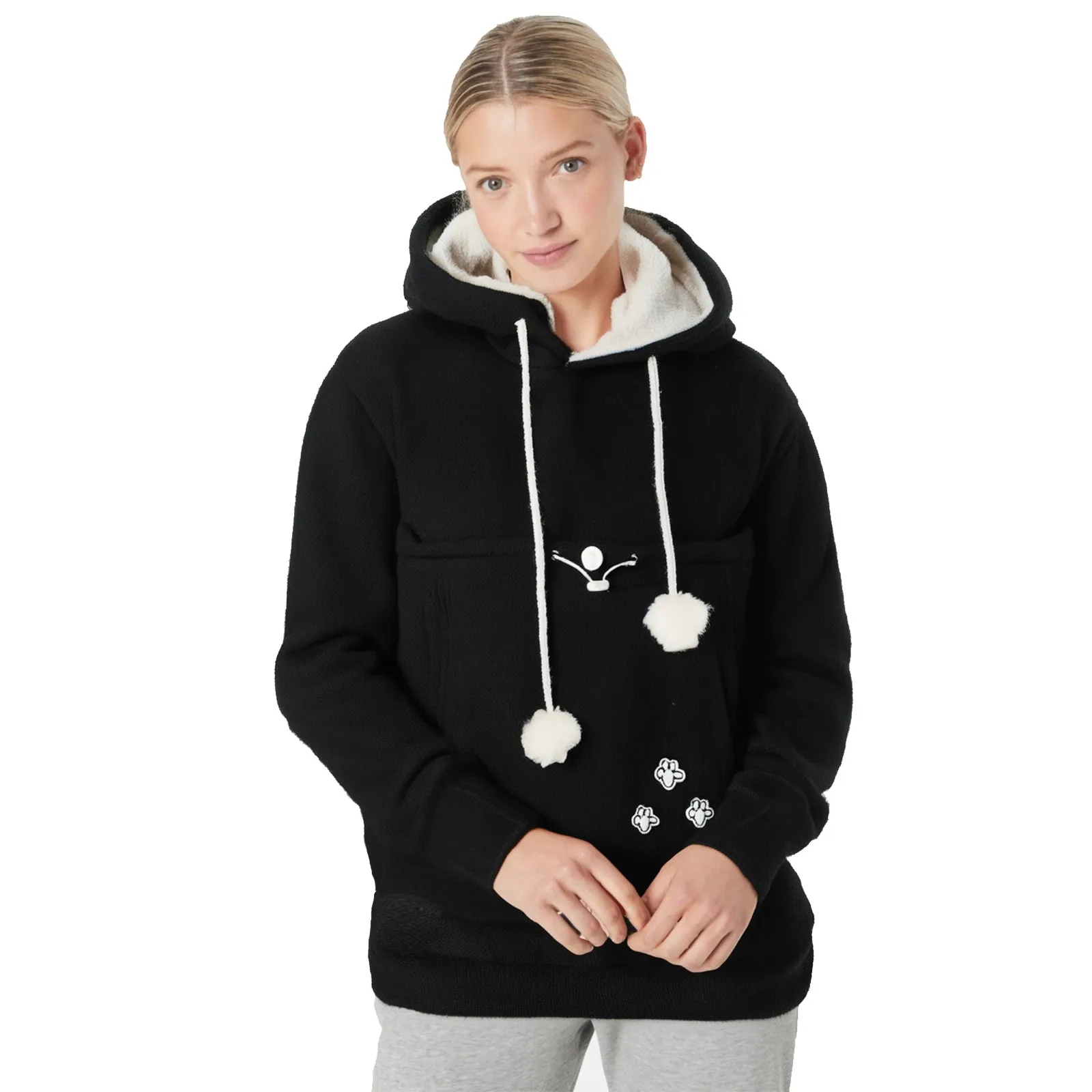 Dog Cat Pet Animal Pocket Hooded Sweatshirt Cute Cartoon Paw Printed Long Sleeve Hoodie Tops With Kangaroo Cuddle Pouch Pullover
Dog Cat Pet Animal Pocket Hooded Sweatshirt Cute Cartoon Paw Printed Long Sleeve Hoodie Tops With Kangaroo Cuddle Pouch Pullover