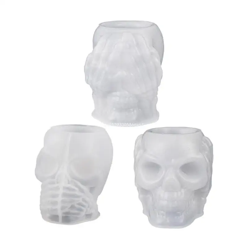 3 Styles Skull Flowerpot Silicone Mold Pen Holder Ornaments Mold Resin Epoxy Clay Craft DIY Ornament Jewelry Making Dropship
3 Styles Skull Flowerpot Silicone Mold Pen Holder Ornaments Mold Resin Epoxy Clay Craft DIY Ornament Jewelry Making Dropship