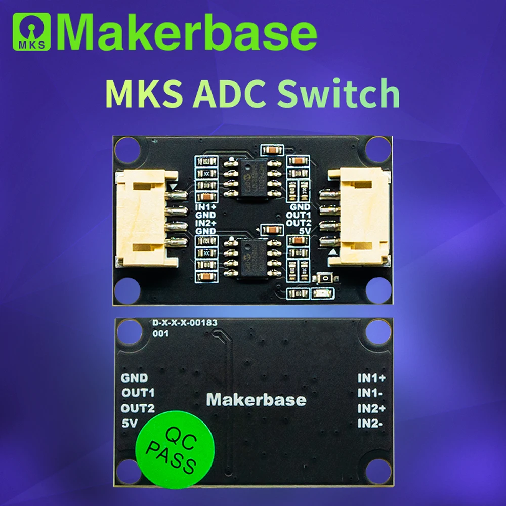MKS VESC ADC Switch Dual-Channel AD Linear Voltage Converter 0 to 5V to 0 to 3.3V Digital-to-Analog Converter
MKS VESC ADC Switch Dual-Channel AD Linear Voltage Converter 0 to 5V to 0 to 3.3V Digital-to-Analog Converter