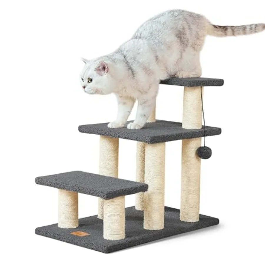 Dog Stairs and Cat Scratching Post Pet Steps for High Beds Couch, High-Strength Boards Holds up to 150 lbs for Indoor Small Cat
Dog Stairs and Cat Scratching Post Pet Steps for High Beds Couch, High-Strength Boards Holds up to 150 lbs for Indoor Small Cat