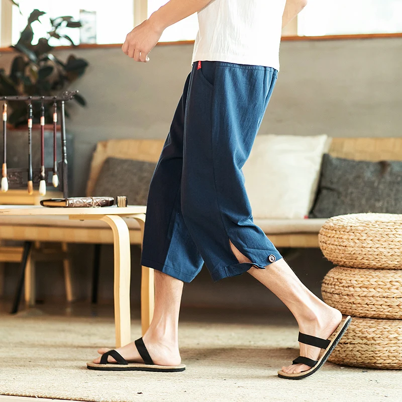 New Summer Chinese Style Linen Shorts Men's Plus Size Wide Leg Casual Pants Haren Cotton Linen Seven Quarter Pants
New Summer Chinese Style Linen Shorts Men's Plus Size Wide Leg Casual Pants Haren Cotton Linen Seven Quarter Pants