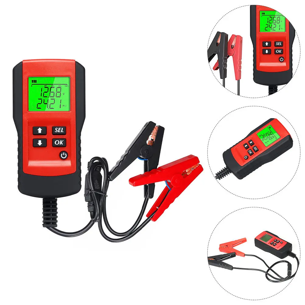 Car Battery Tester LCD Display High Quality ABS Material 12 Storage Batteries Accurate Auto Battery Analyzer Testing Tool
Car Battery Tester LCD Display High Quality ABS Material 12 Storage Batteries Accurate Auto Battery Analyzer Testing Tool