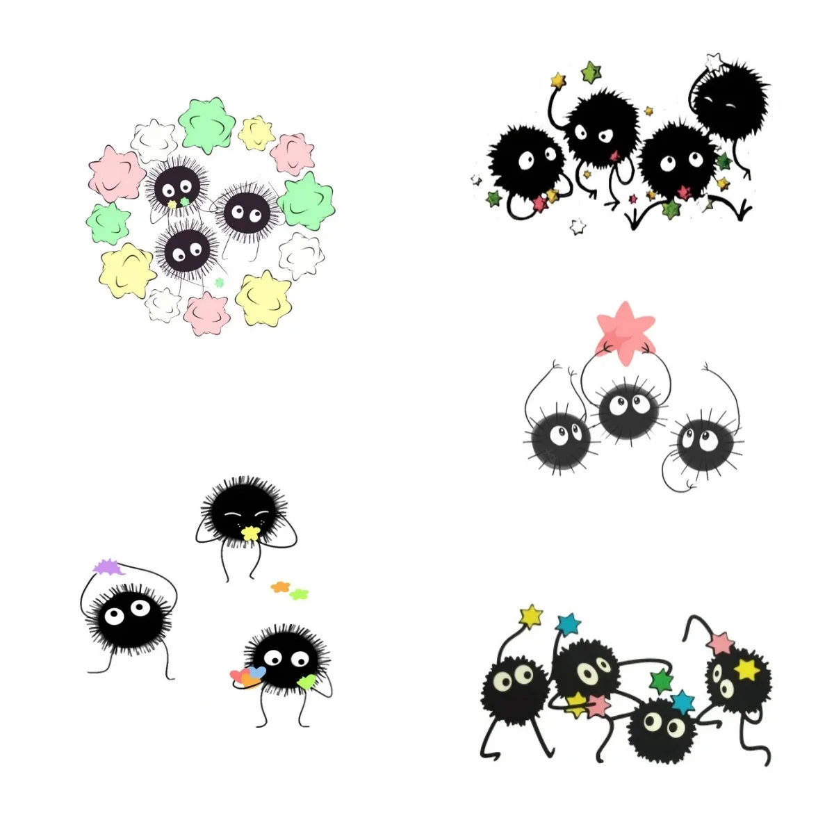 Cartoon Soot Sprite Car Stickers Waterproof Bumper Body Windshield Window Accessories Scratch Covering Vinyl Decals Decoration
Cartoon Soot Sprite Car Stickers Waterproof Bumper Body Windshield Window Accessories Scratch Covering Vinyl Decals Decoration