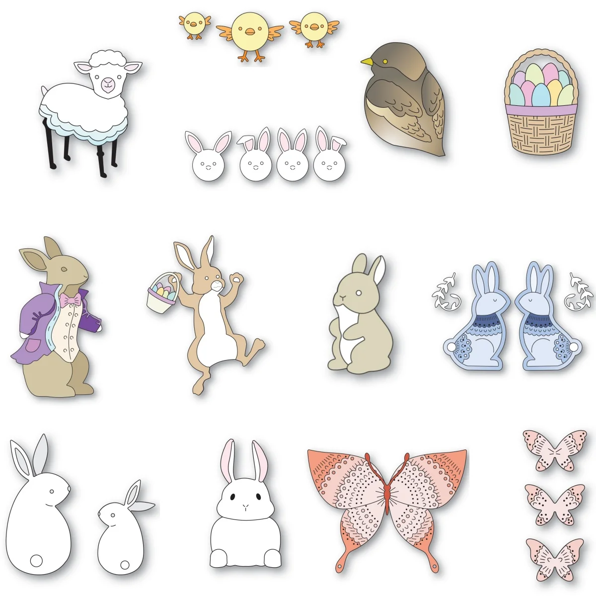 Rabbit sheep butterfly metal cutting dies set diy paper card album mould embossing craft decorating scrapbook 2025 new arrivals 
Rabbit sheep butterfly metal cutting dies set diy paper card album mould embossing craft decorating scrapbook 2025 new arrivals